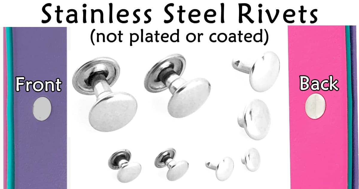 Stainless Steel Rivets Long - Collars by Kitt