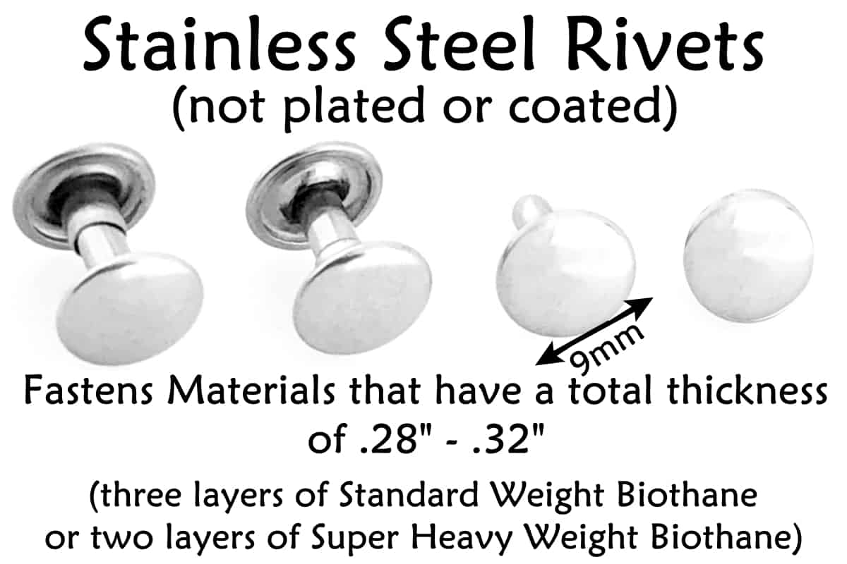 Stainless Steel Rivets Long - Collars by Kitt